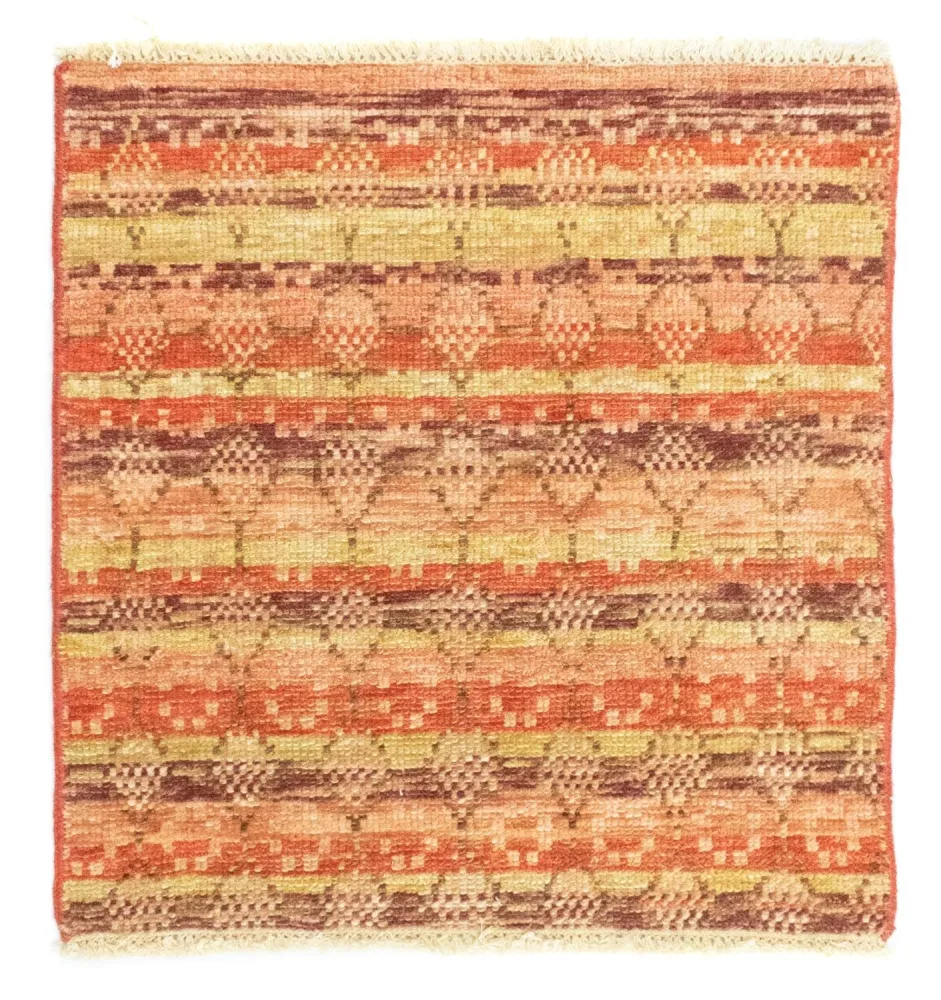 Designerski dywan kwadratowy - 59 x 58 cm - pomarańczowy