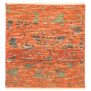 Designerski dywan kwadratowy - 61 x 60 cm - pomarańczowy