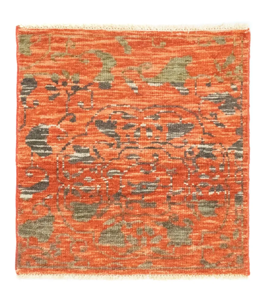 Designerski dywan kwadratowy - 61 x 60 cm - pomarańczowy