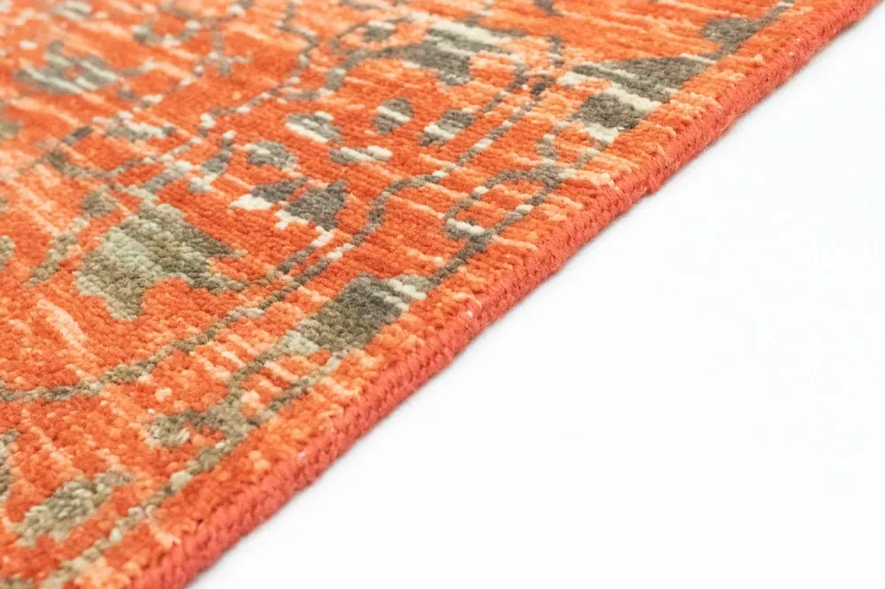 Designerski dywan kwadratowy - 61 x 60 cm - pomarańczowy