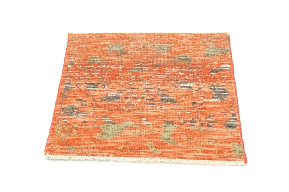 Designerski dywan kwadratowy - 61 x 60 cm - pomarańczowy