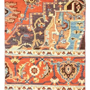 Designerski dywan - 94 x 78 cm - pomarańczowy