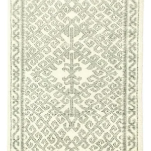 Designerski dywan - 88 x 62 cm - szary