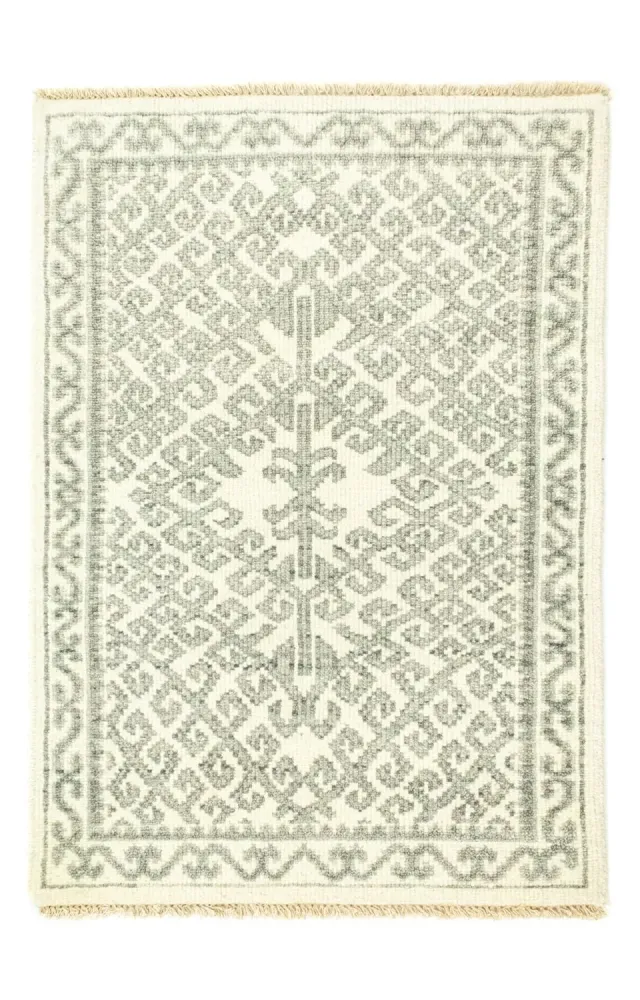 Designerski dywan - 88 x 62 cm - szary