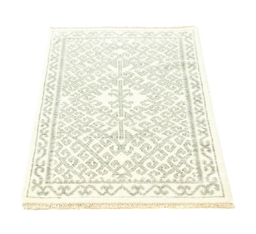 Designerski dywan - 88 x 62 cm - szary