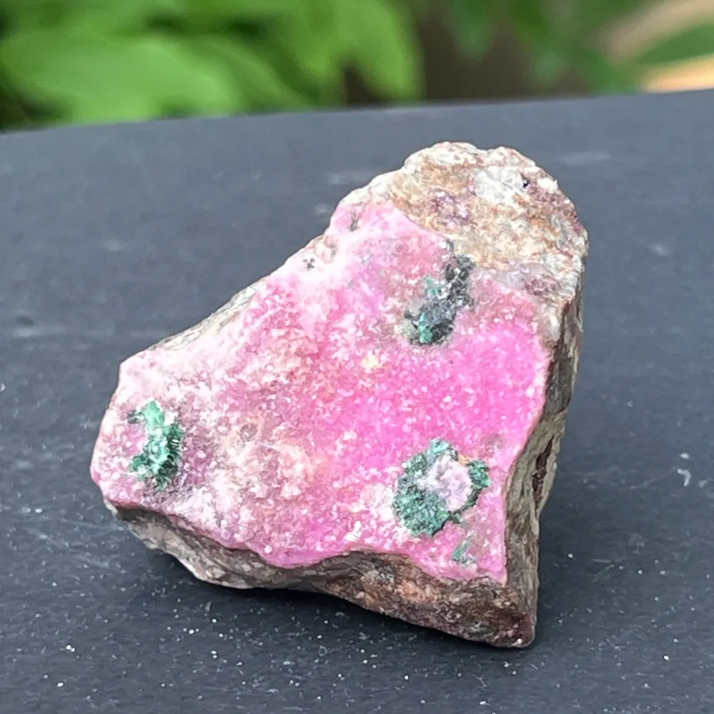 Dolomite różowy salrose wkłada kamień Malachit Brute M31