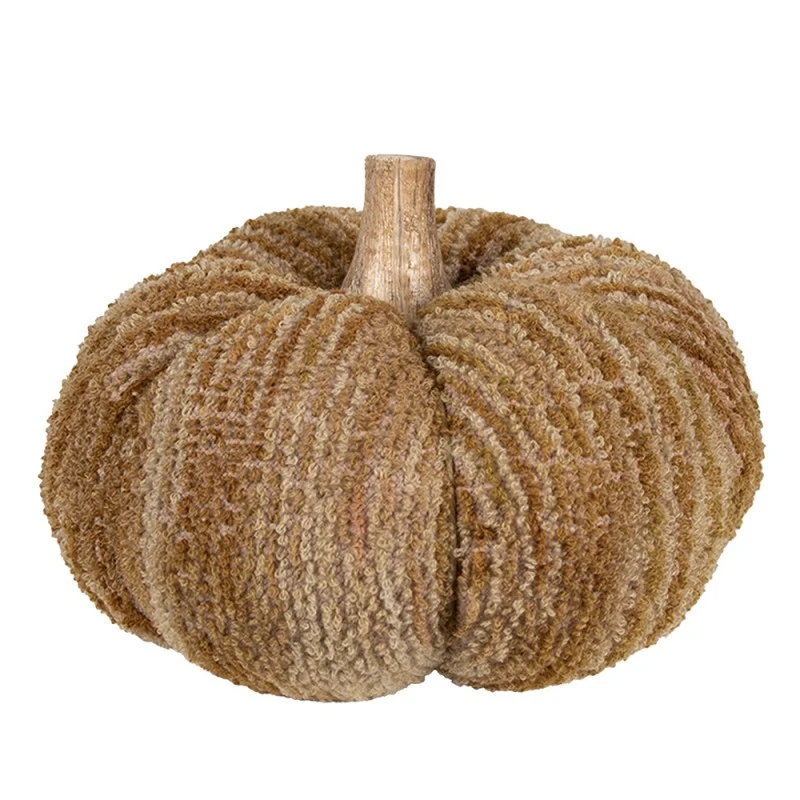 Dynia dekoracyjna z tkaniny brązowa boucle 25 x 16 cm Clayre & Eef