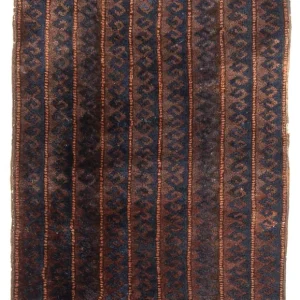 Dywan afgański - 100 x 61 cm - brązowy