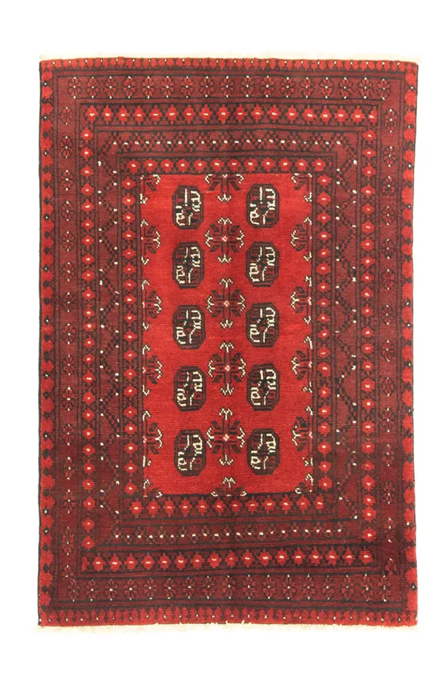 Dywan afgański - Filpa - 141 x 98 cm - czerwony