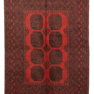 Dywan afgański - Filpa - 200 x 146 cm - czerwony