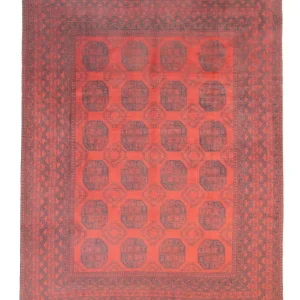 Dywan afgański - Filpa - 329 x 250 cm - ciemna czerwień