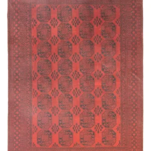 Dywan afgański - Filpa - 345 x 256 cm - ciemna czerwień