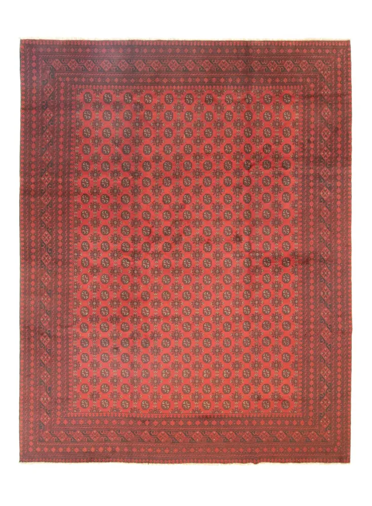 Dywan afgański - Filpa - 390 x 302 cm - ciemna czerwień
