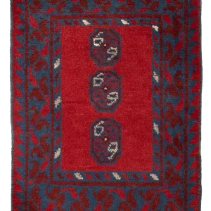 Dywan afgański - Filpa - 66 x 49 cm - czerwony