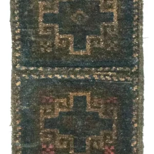 Dywan afgański - 47 x 25 cm - niebieski