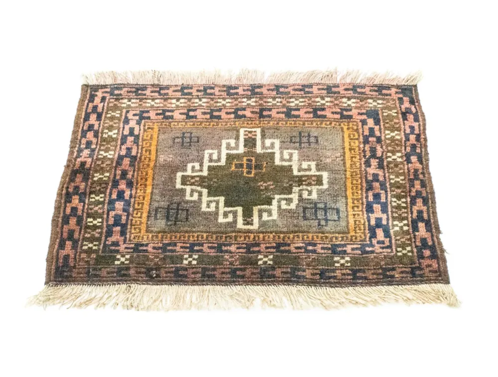 Dywan afgański - 64 x 47 cm - wielokolorowy