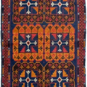 Dywan beludżycki - 120 x 73 cm - niebieski