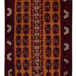 Dywan beludżycki - 123 x 76 cm - camel