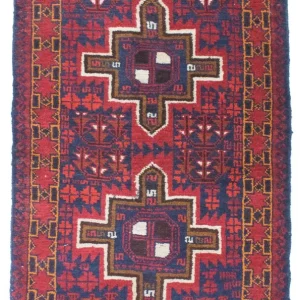 Dywan beludżycki - 124 x 76 cm - niebieski