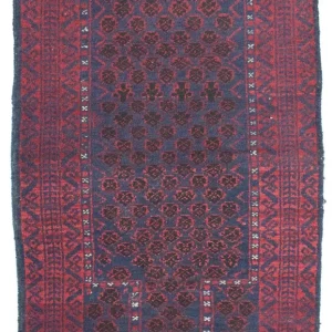 Dywan beludżycki - 124 x 77 cm - niebieski