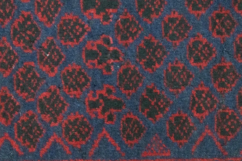Dywan beludżycki - 124 x 77 cm - niebieski