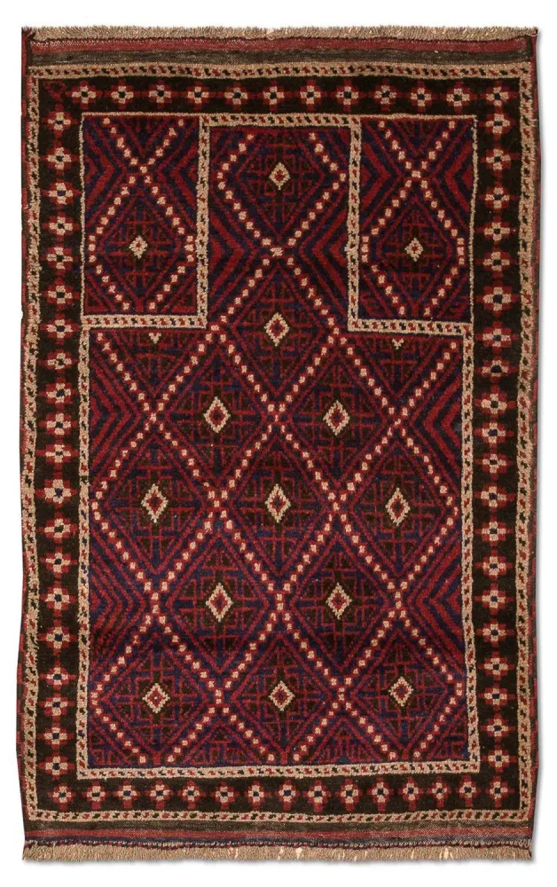 Dywan beludżycki - 127 x 85 cm - wielokolorowy