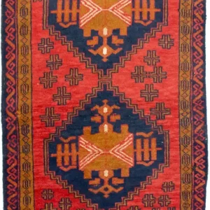 Dywan beludżycki - 129 x 74 cm - czerwony