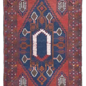 Dywan beludżycki - 131 x 82 cm - niebieski