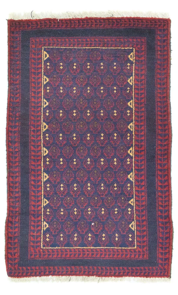 Dywan beludżycki - 131 x 81 cm - niebieski