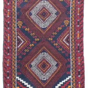 Dywan beludżycki - 132 x 76 cm - niebieski