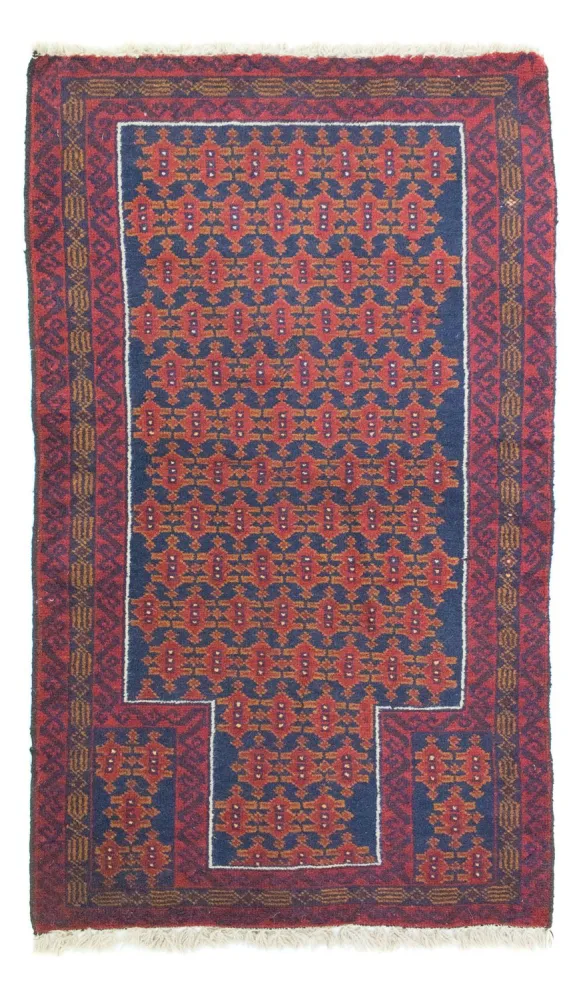 Dywan beludżycki - 132 x 78 cm - niebieski