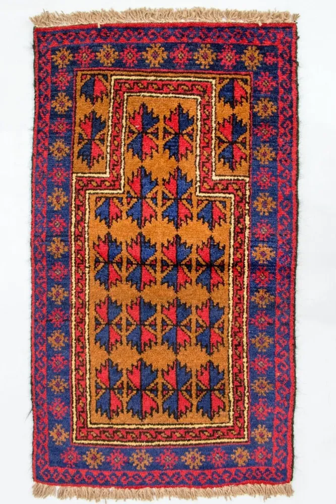 Dywan beludżycki - 135 x 75 cm - pomarańczowy