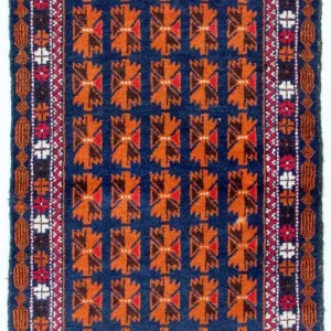 Dywan beludżycki - 136 x 77 cm - niebieski