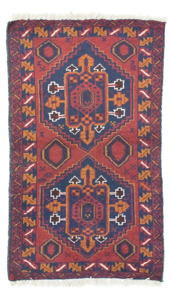 Dywan beludżycki - 136 x 79 cm - pomarańczowy