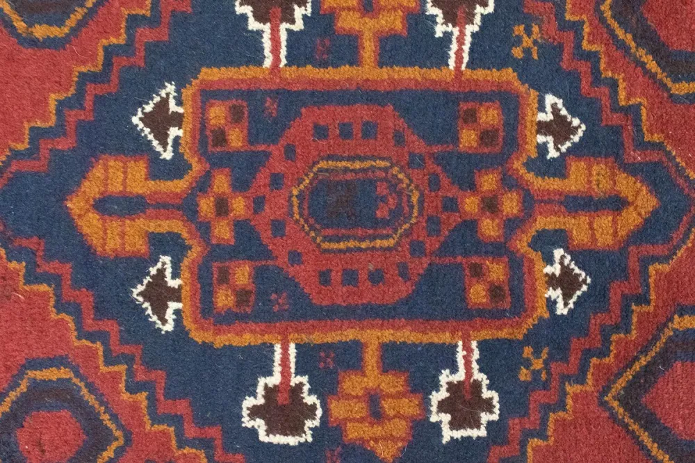 Dywan beludżycki - 136 x 79 cm - pomarańczowy