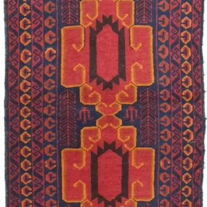 Dywan beludżycki - 138 x 78 cm - niebieski