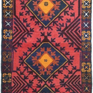 Dywan beludżycki - 140 x 82 cm - czerwony