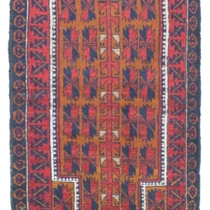 Dywan beludżycki - 143 x 84 cm - czerwony