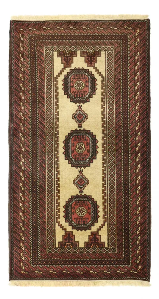 Dywan beludżycki - 189 x 105 cm - beżowy