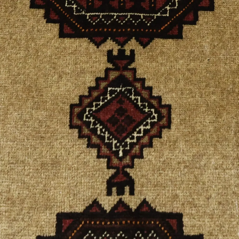 Dywan beludżycki - 189 x 105 cm - beżowy