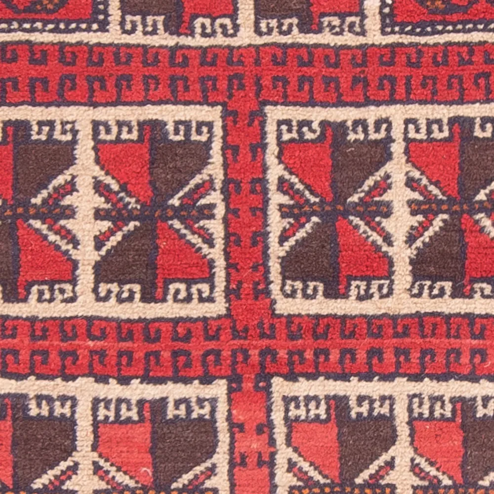 Dywan beludżycki - Dywanik modlitewny - 127 x 80 cm - czerwony