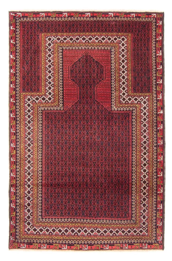 Dywan beludżycki - Dywanik modlitewny - 140 x 91 cm - ciemnoniebieski