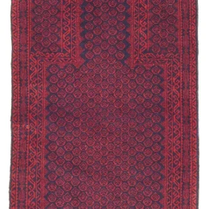 Dywan beludżycki - Dywanik modlitewny - 140 x 76 cm - niebieski