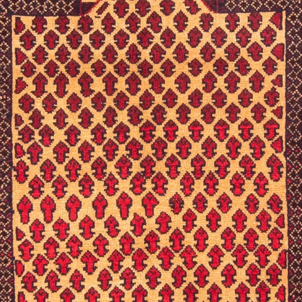 Dywan beludżycki - Dywanik modlitewny - 147 x 86 cm - beżowy