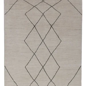 Dywan berberyjski - 204 x 150 cm - jasnoszary