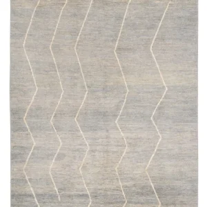 Dywan berberyjski - 204 x 152 cm - jasnoszary