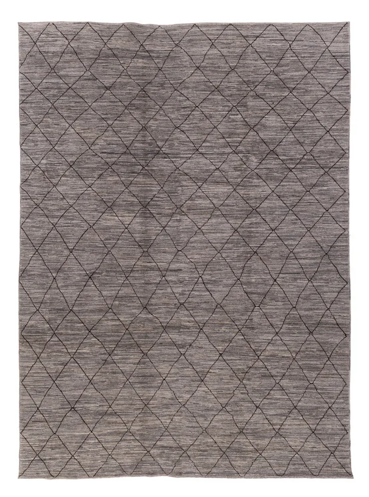 Dywan berberyjski - 344 x 256 cm - ciemnoszary