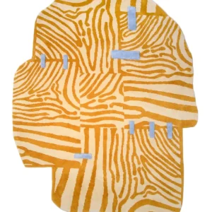 Dywan dekoracyjny asymetryczny PATCH pomarańczowy