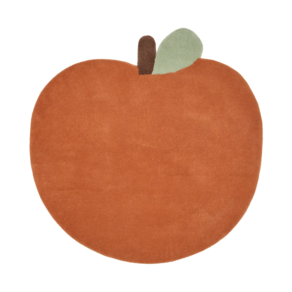 Dywan dziecięcy APPLE ceglany z zielonym