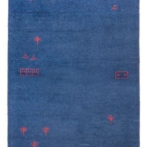 Dywan Gabbeh - Indus - 180 x 120 cm - ciemnoniebieski
